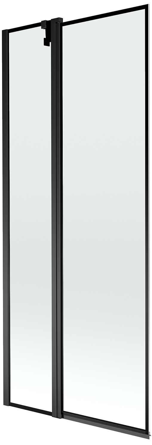 Mexen Flip vaňová zástena jednokrídlová 80 x 150 cm, Čierny vzor, Čierna - 894-080-101-70-70