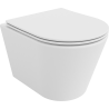 Mexen Rico WC misa Rimless s pomaly padajúcim sedátkom, duroplast, matná biela - 30724001