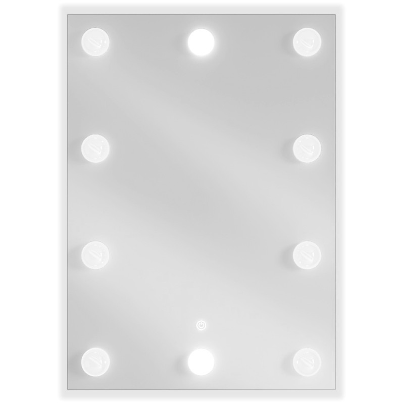 Mexen Dona kúpeľňové zrkadlo s podsvietením 50 x 70 cm, LED 6000K, ochrana proti zahmleniu - 9818-050-070-611-00