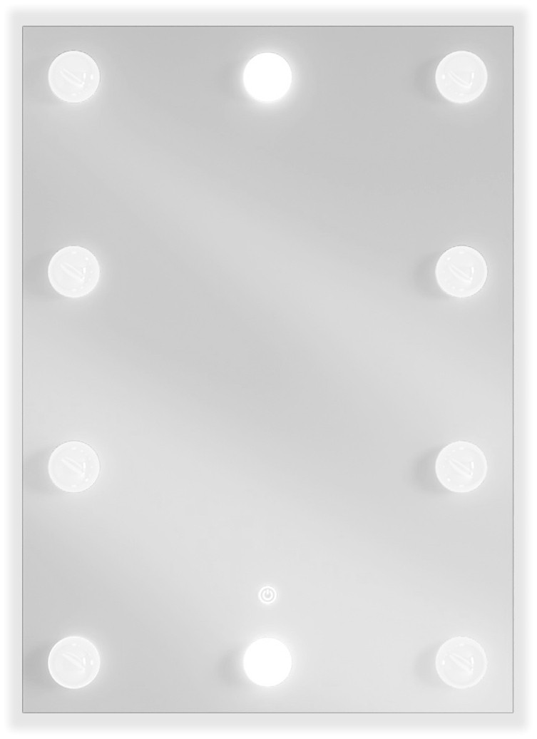 Mexen Dona kúpeľňové zrkadlo s podsvietením 50 x 70 cm, LED 6000K, ochrana proti zahmleniu - 9818-050-070-611-00
