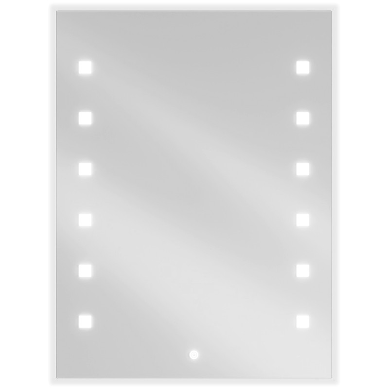 Mexen Ner kúpeľňové zrkadlo s podsvietením 60 x 80 cm, LED 6000K, ochrana proti zahmleniu - 9809-060-080-611-00