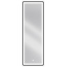 Mexen Coro kúpeľňové zrkadlo s podsvietením 50 x 150 cm, LED 6000K, ochrana proti zahmleniu, čierny rám - 9817-050-150-611-70