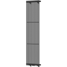 Mexen Tulsa dekoratívny radiátor 1600 x 420 mm, 613 W, Čierna - W219-1600-420-00-70