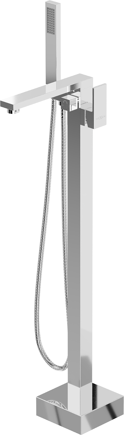 Mexen Urano voľne stojaca vaňová batéria, chrómová - 75233-00
