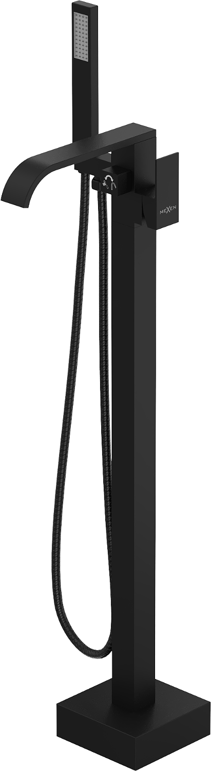 Mexen Lava voľne stojaca vaňová batéria, Čierna - 752433-70