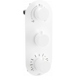 Mexen Kai termostatická vaňovo-sprchová batéria s 3 vývodmi, biela - 77603-20