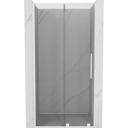 Mexen Velar posúvacie sprchové dvere 90 cm, Priehľadné, Biele - 871-090-000-01-20