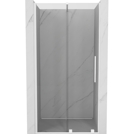 Mexen Velar posúvacie sprchové dvere 120 cm, Priehľadné, Biele - 871-120-000-01-20