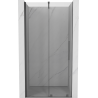 Mexen Velar posúvacie sprchové dvere 90 cm, Priehľadné, gun gray kefovaný - 871-090-000-01-66