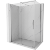 Mexen Velar sprchová kabína, posuvné dvere 140 x 80 cm, Priehľadné, Chrómová - 871-140-080-01-01