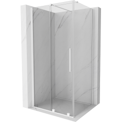 Mexen Velar sprchová kabína, posuvné dvere 90 x 70 cm, Priehľadné, biela - 871-090-070-01-20