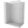 Mexen Velar sprchová kabína, posuvné dvere 160 x 80 cm, Priehľadné, biela - 871-160-080-01-20