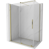 Mexen Velar sprchová kabína, posuvné dvere 160 x 85 cm, Priehľadné, Zlatá - 871-160-085-01-50