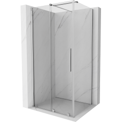Mexen Velar sprchová kabína, posuvné dvere 90 x 70 cm, Priehľadné, Chrómová - 871-090-070-01-01