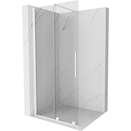 Mexen Velar posúvacie sprchové dvere Walk-in 70 cm, Priehľadné, Biele - 871-070-000-03-20