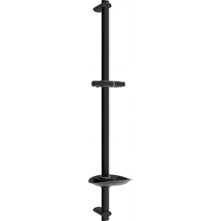 Mexen DB sprchový stojan s mydelničkou 75 cm, čierna - 79384-70