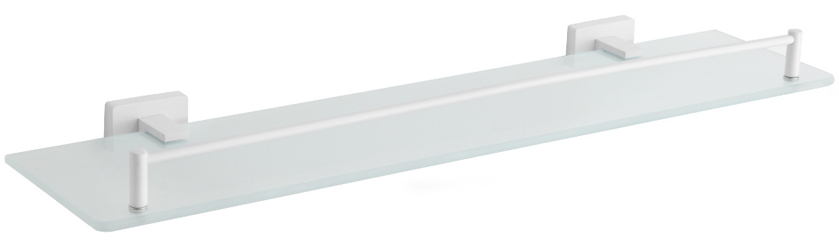 Mexen Arno závesná sklenená polička, biela - 7020737-20
