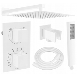 Mexen Cube DR02 sprchová súprava pre podomietkovú inštaláciu z dažďová sprcha 25 cm, biela- 77502DR0225-20