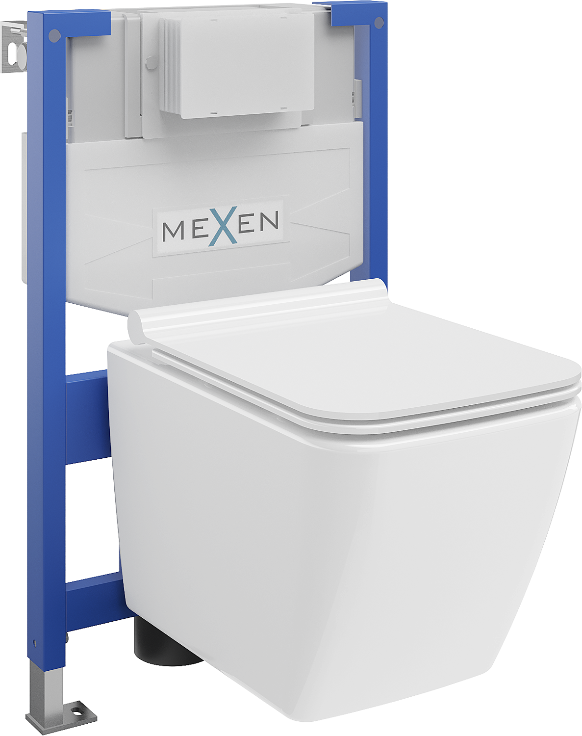 Mexen podomietkový WC systém Felix XS-F s WC misou Vega a pomaly klesajúcou doskou, biela- 68030654000