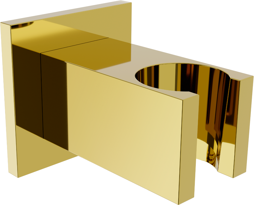Mexen Cube držiak sprchy, zlatá - 79350-50