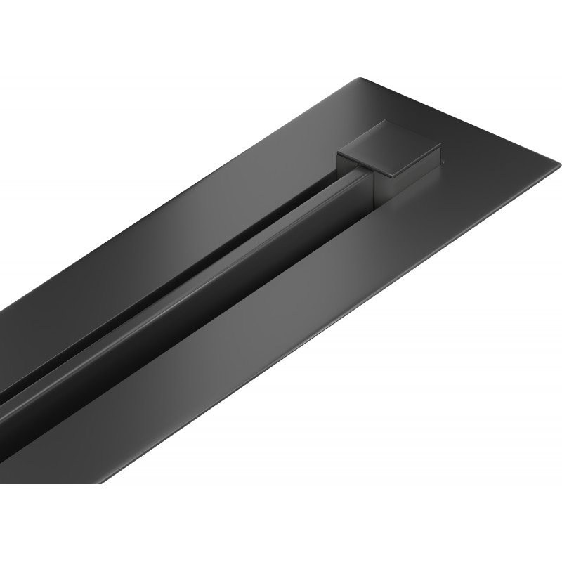 Mexen Flat 360° Super Slim odtokový žľab otočný 120 cm, čierna - 1751120
