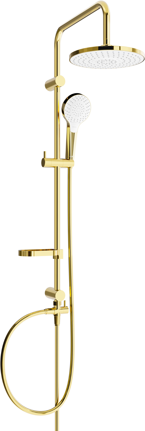 Mexen X05 sprchový stĺp, zlatá/biela - 798050591-50