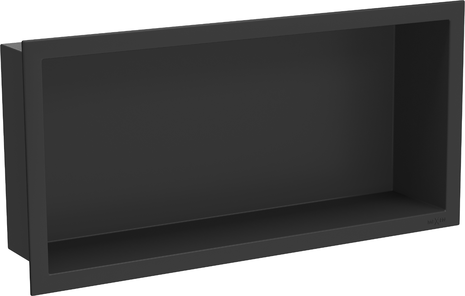 Mexen X-Wall-R zapustená polička s okrajom 45 x 20 cm, čierna - 1970452010