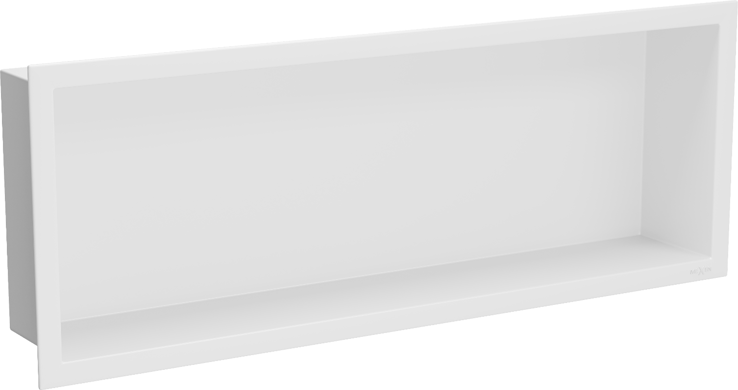 Mexen X-Wall-R zapustená polička s okrajom 60 x 20 cm, biela - 1920602010