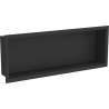 Mexen X-Wall-R zapustená polička s okrajom 60 x 20 cm, čierna - 1970602010