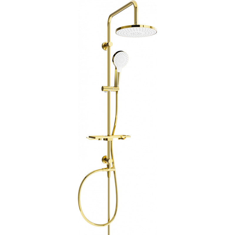 Mexen T05 sprchový stĺp, zlatá/biela - 798050593-50