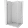 Mexen Lima sprchová kabína, skladacie dvere 75 x 80 cm, transparentnéné, chrómová - 856-075-080-01-00