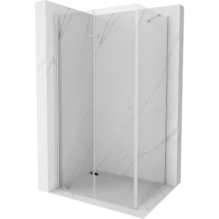 Mexen Lima sprchová kabína, skladacie dvere 80 x 100 cm, transparentnéné, chrómová - 856-080-100-01-00
