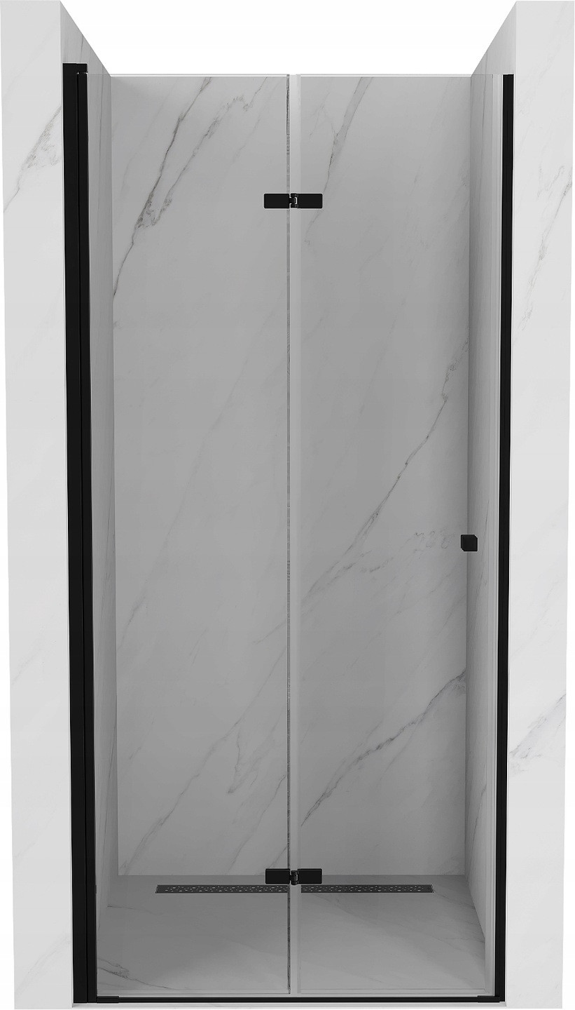 Mexen Lima skladacie sprchové dvere 80 cm, transparentnéné, čierna - 856-080-000-70-00