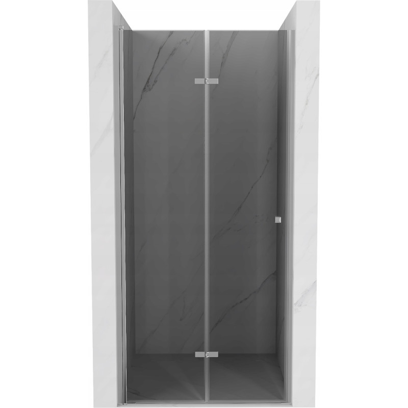 Mexen Lima skladacie sprchové dvere 80 cm, grafitová čierna, chrómová - 856-080-000-01-40