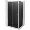 Mexen Lima sprchová kabína, skladacie dvere 90 x 120 cm, grafitová čierna, chrómová - 856-090-120-01-40