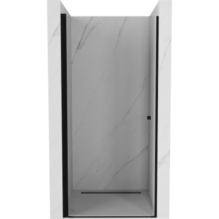 Mexen Pretoria kyvné sprchové dvere 70 cm, transparentnéné, čierna - 852-070-000-70-00