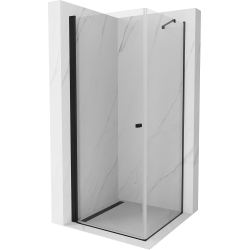 Mexen Pretoria sprchová kabína, kyvné dvere 70 x 70 cm, transparentnéné, čierna - 852-070-070-70-00