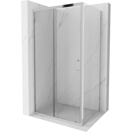 Mexen Apia sprchová kabína, posuvné dvere 140 x 100 cm, transparentnéné, chrómová - 840-140-100-01-00