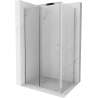 Mexen Apia sprchová kabína, posuvné dvere 135 x 80 cm, transparentnéné, chrómová - 840-135-080-01-00