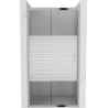 Mexen Apia posúvacie sprchové dvere 145 cm, pruhy, chrómová - 845-145-000-01-20