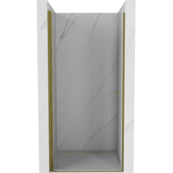 Mexen Pretoria kyvné sprchové dvere 90 cm, transparentnéné, zlatá - 852-090-000-50-00