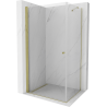 Mexen Pretoria sprchová kabína, kyvné dvere 90 x 100 cm, transparentnéné, zlatá - 852-090-100-50-00