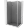 Mexen Pretoria sprchová kabína, kyvné dvere 90 x 110 cm, grafitová čierna, chrómová - 852-090-110-01-40