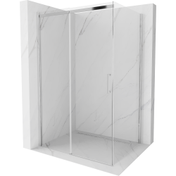 Mexen Omega sprchová kabína, posuvné dvere 110 x 90 cm, transparentnéné, chrómová - 825-110-090-01-00