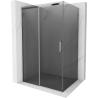 Mexen Omega sprchová kabína, posuvné dvere 110 x 80 cm, grafitová čierna, chrómová - 825-110-080-01-40