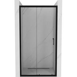 Mexen Apia posúvacie sprchové dvere 115 cm, transparentnéné, čierna - 845-115-000-70-00