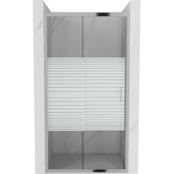 Mexen Apia posúvacie sprchové dvere 115 cm, pruhy, chrómová - 845-115-000-01-20