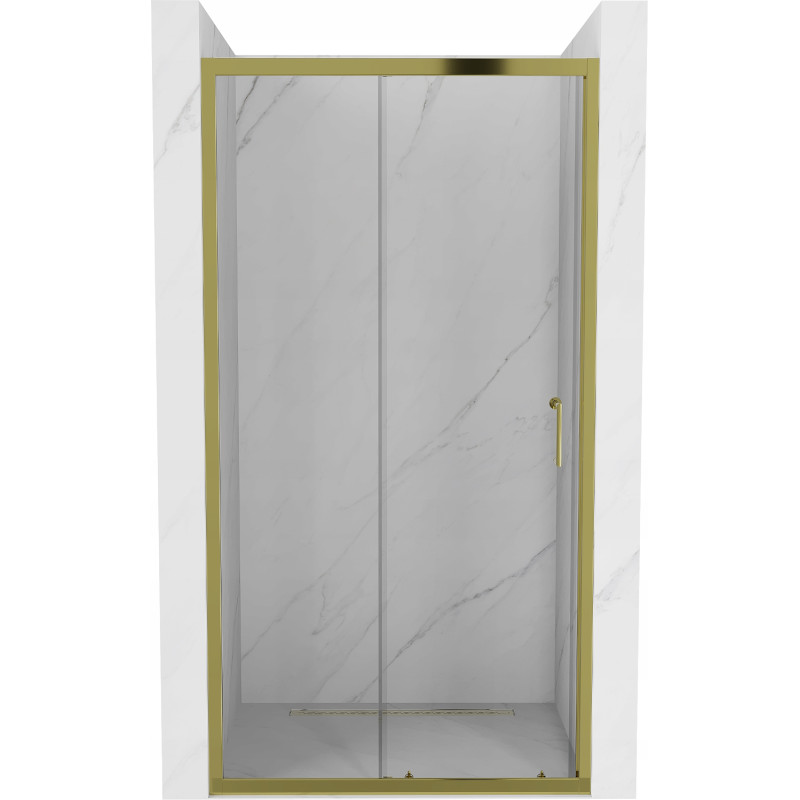 Mexen Apia posúvacie sprchové dvere 115 cm, transparentnéné, zlatá - 845-115-000-50-00