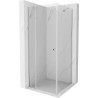 Mexen Roma sprchová kabína, kyvné dvere 80 x 80 cm, transparentnéné, chrómová - 854-080-080-01-00