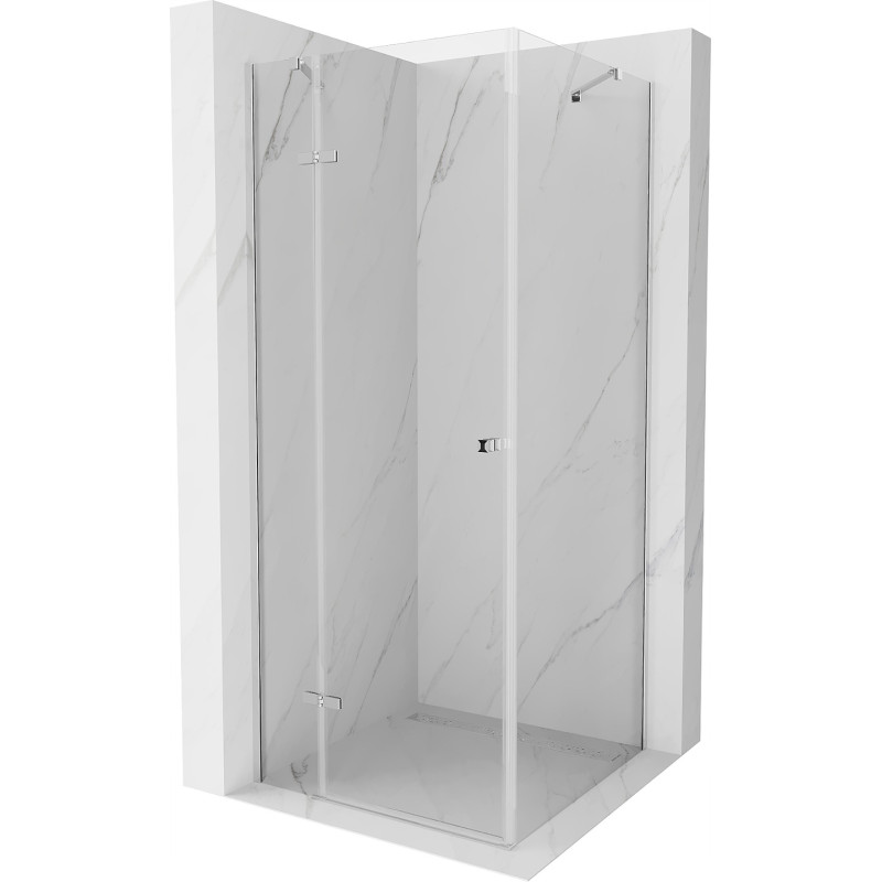 Mexen Roma sprchová kabína, kyvné dvere 120 x 120 cm, transparentnéné, chrómová - 854-120-120-01-00